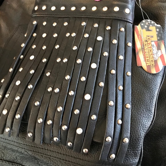 NWOT Tennessee Leather Cross Body Bag Motorcycle - Picture 1 of 1